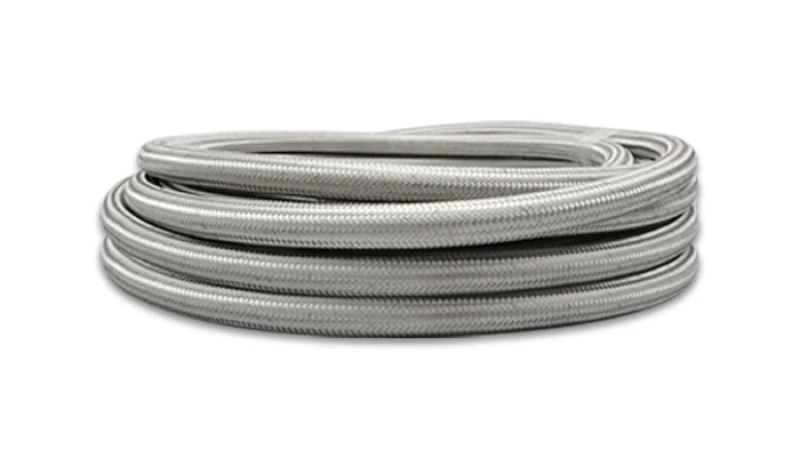 Vibrant SS Braided Flex Hose PTFE Liner -8 (5 foot roll)