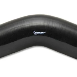 Vibrant 45 Degree Silicone Elbow 3.125in ID x 4.50in Leg Length - Black