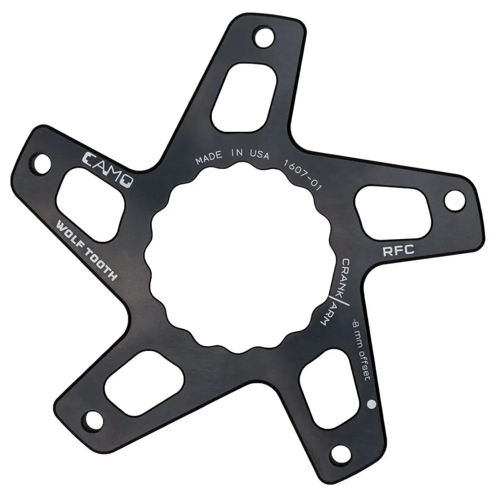 WOLF TOOTH CAMO M8 Raceface Cinch Direct Mount Offset -8mm Svart vevparti stjärna