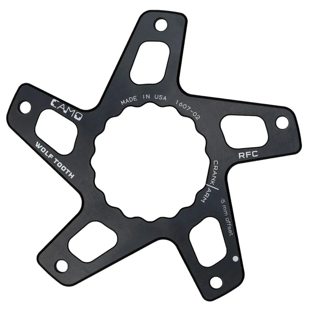 WOLF TOOTH CAMO M5 Raceface Cinch Direct Mount Boost Offset vevparti stjärna -5mm Svart