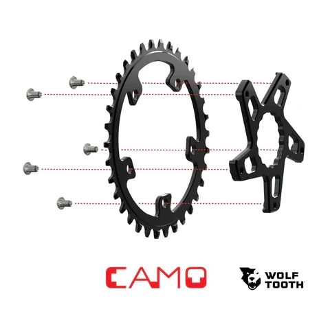 WOLF TOOTH CAMO M5 Raceface Cinch Direct Mount Boost Offset vevparti stjärna -5mm Svart