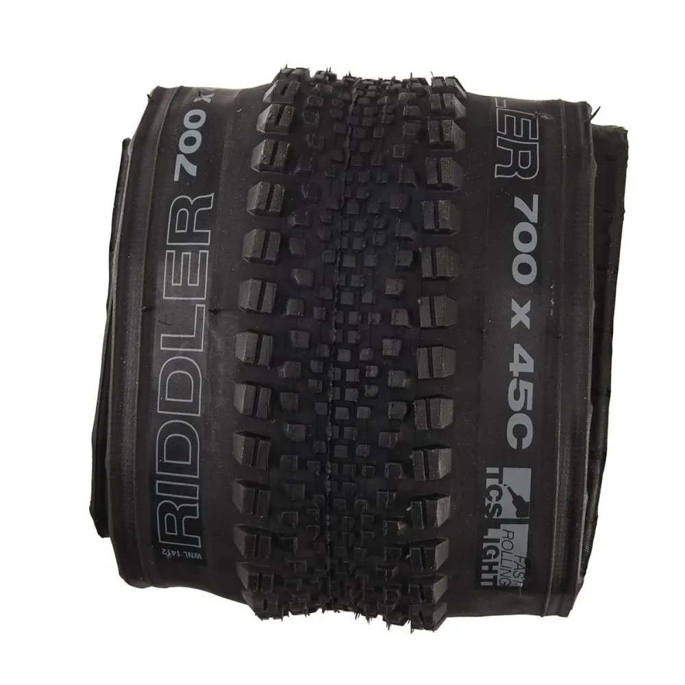 WTB RIDDLER TCS LIGHT FAST ROLLING DUAL DNA 700x45c Tubeless Ready-däck Svart
