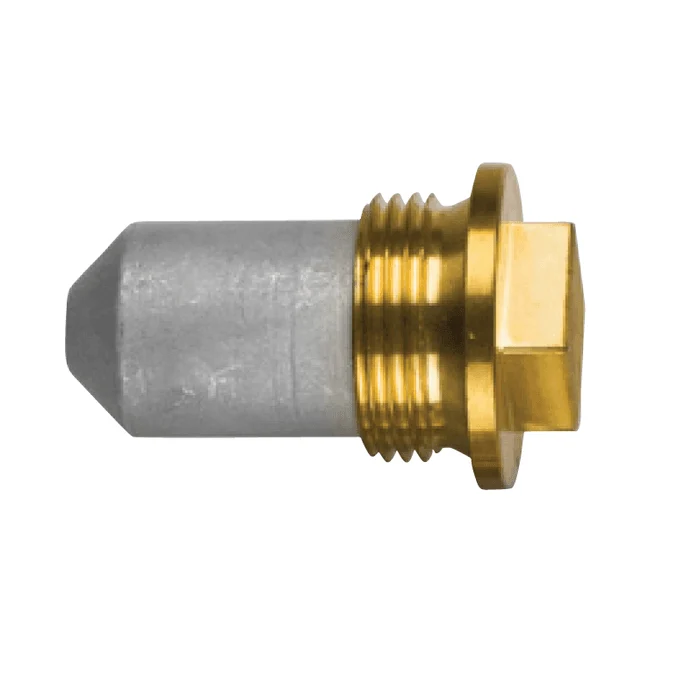 Zinkanod Volvo Penta, typ pencil anode Ø26 - L 40 - brass plug th. 1'' GAS (bspp), VP 823661