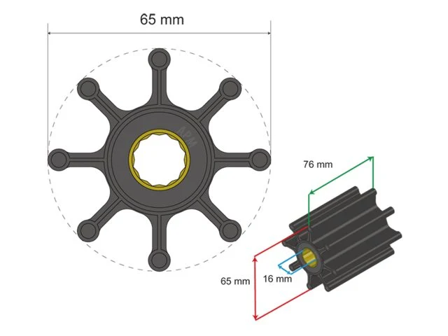 Albinus, Premium impeller, 06-02-024 (1 st.)