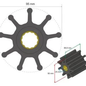 Albinus, Premium impeller, Sverige (PCS), 06-02-029