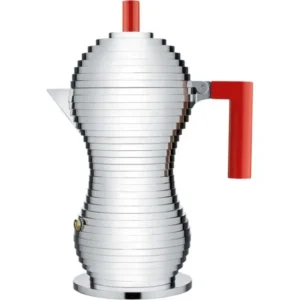 Alessi Espressobryggare för spishäll PULCINA 300 ml, röd
