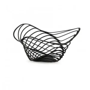 Alessi Fruktskål TRINITY 33 cm, hög, svart