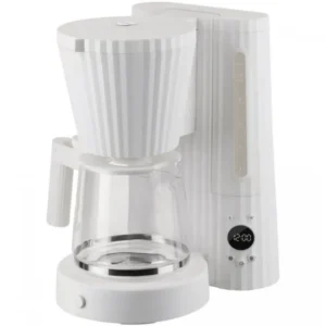 Alessi Kaffebryggare PLISSÉ 1,5 l, vit