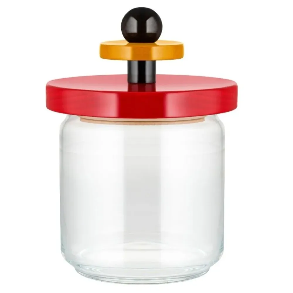 Alessi Köksförvaringsburk 100 COLLECTION, 750 ml, röd, glas