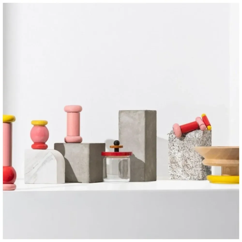 Alessi Köksförvaringsburk 100 COLLECTION, 750 ml, röd, glas