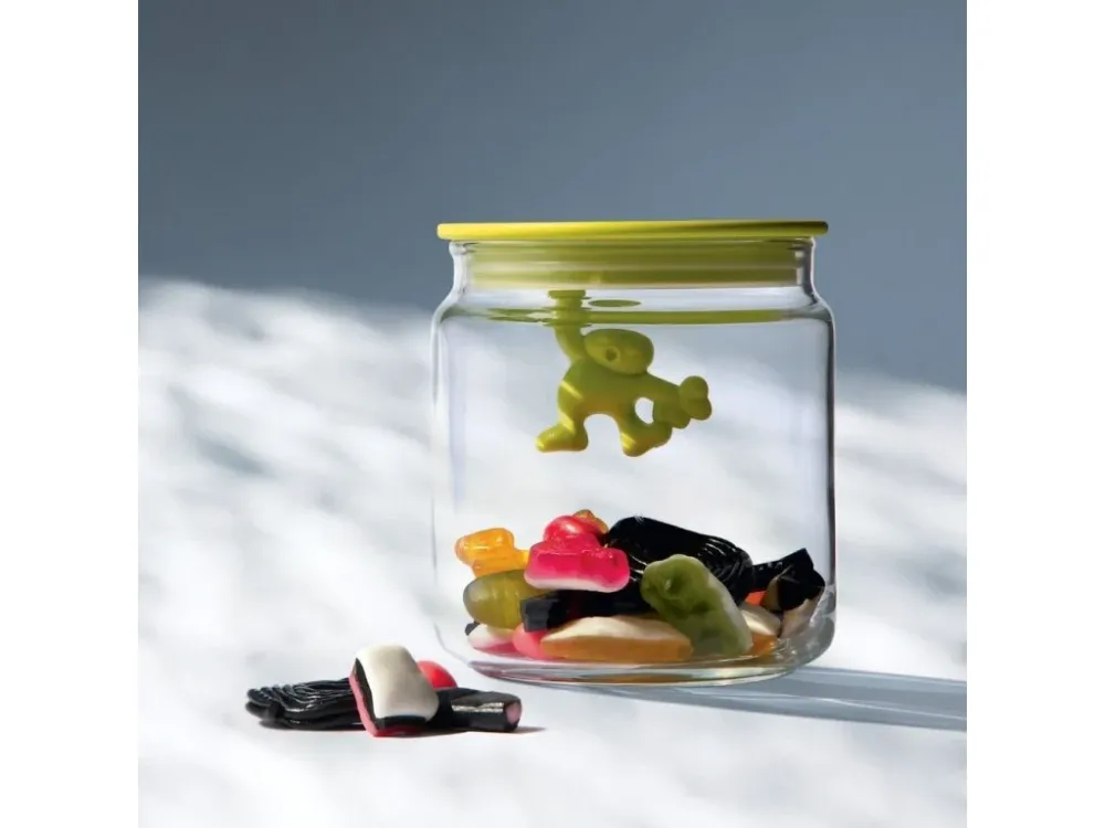 Alessi Köksförvaringsburk GIANNI 700 ml, svart lock