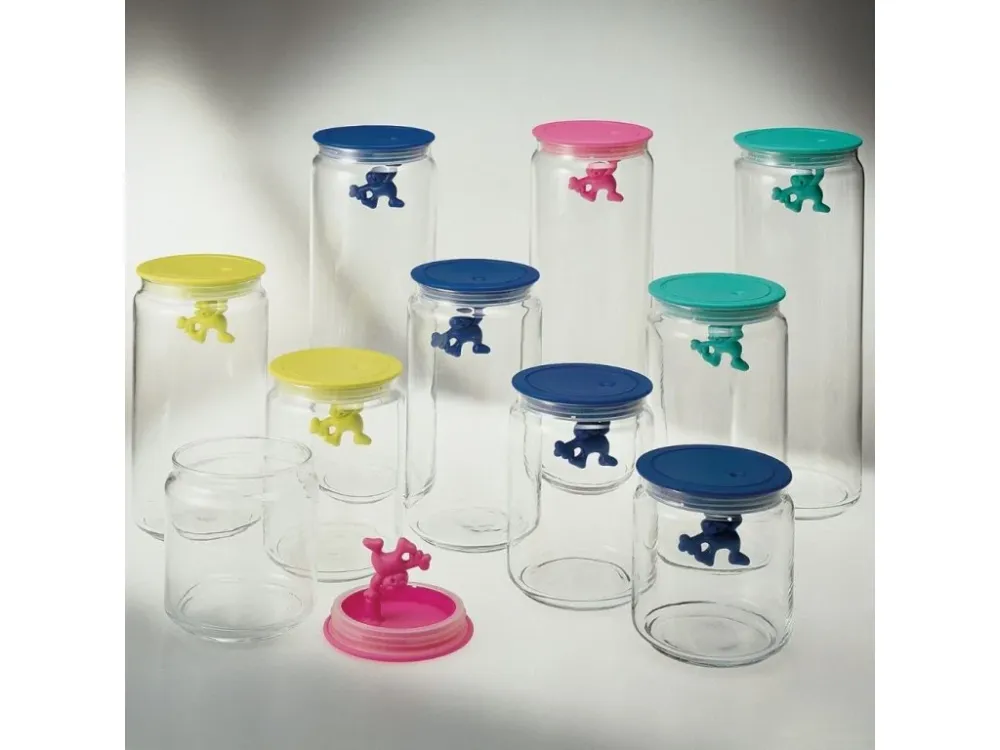 Alessi Köksförvaringsburk GIANNI 700 ml, svart lock