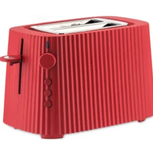 Alessi Plissé brödrost Röd 2 Skivor