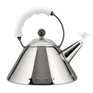 Alessi Vattenkokare för spishäll 9093 2 l, silver/vit