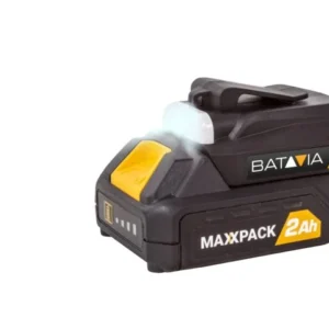 Batavia, 18V USB-laddare + ficklampa, 2 USB-portar, för Maxxpack-batterier