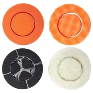 Batavia, Twin Brush Polish Pad Set (2 x skum / 1 x ull)
