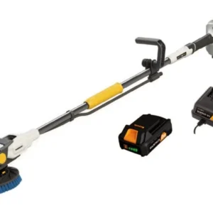 Batavia, TwinBrush 18V Batteridriven tvättborste med blå borste - inkl. 2 AH batteri och laddare
