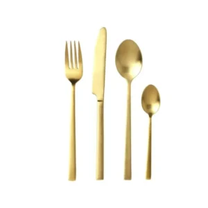 Bitz Matbestickset, 16 st, gyllene
