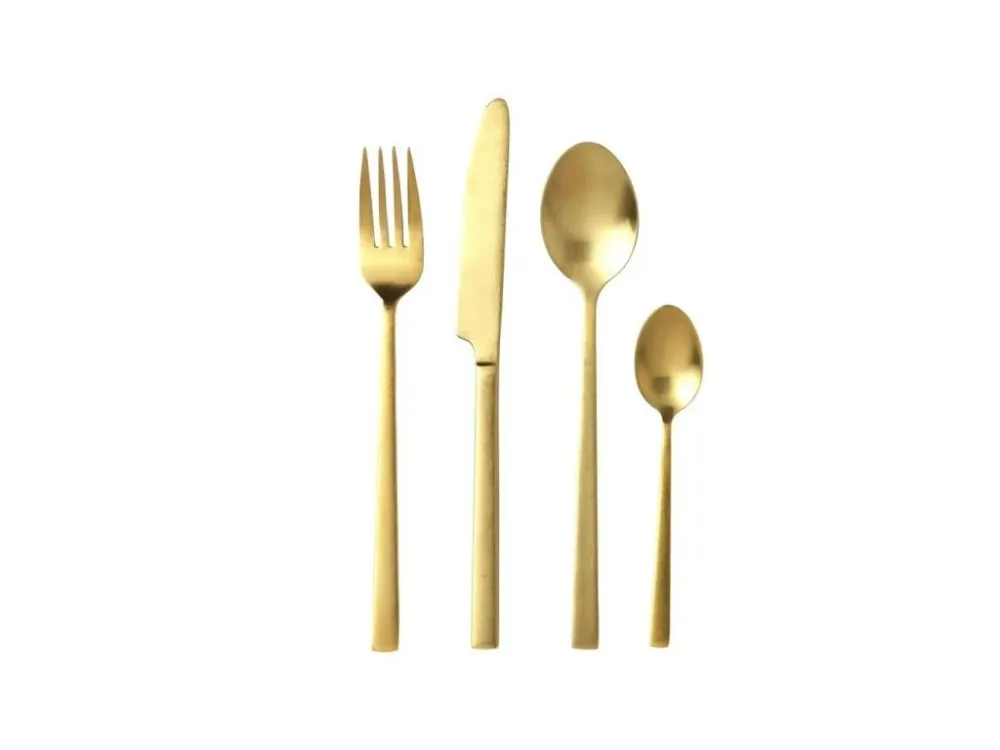 Bitz Matbestickset, 16 st, gyllene