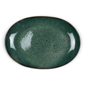 Bitz Serveringsfat 36 x 25 cm, svart/grön
