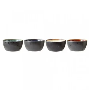 Bitz Tapasskål 10 cm, set i 4 delar, svart