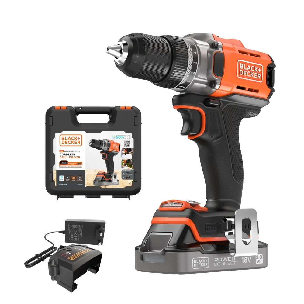 Black+Decker BCD382D1XK-QW 18V 2Ah skruvmejsel