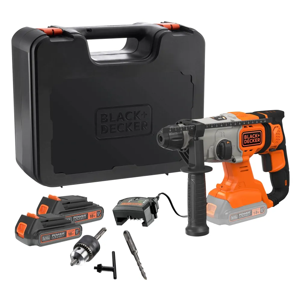 Black+Decker BCD900E2K-QW 18V 2.5Ah slagborrmaskin