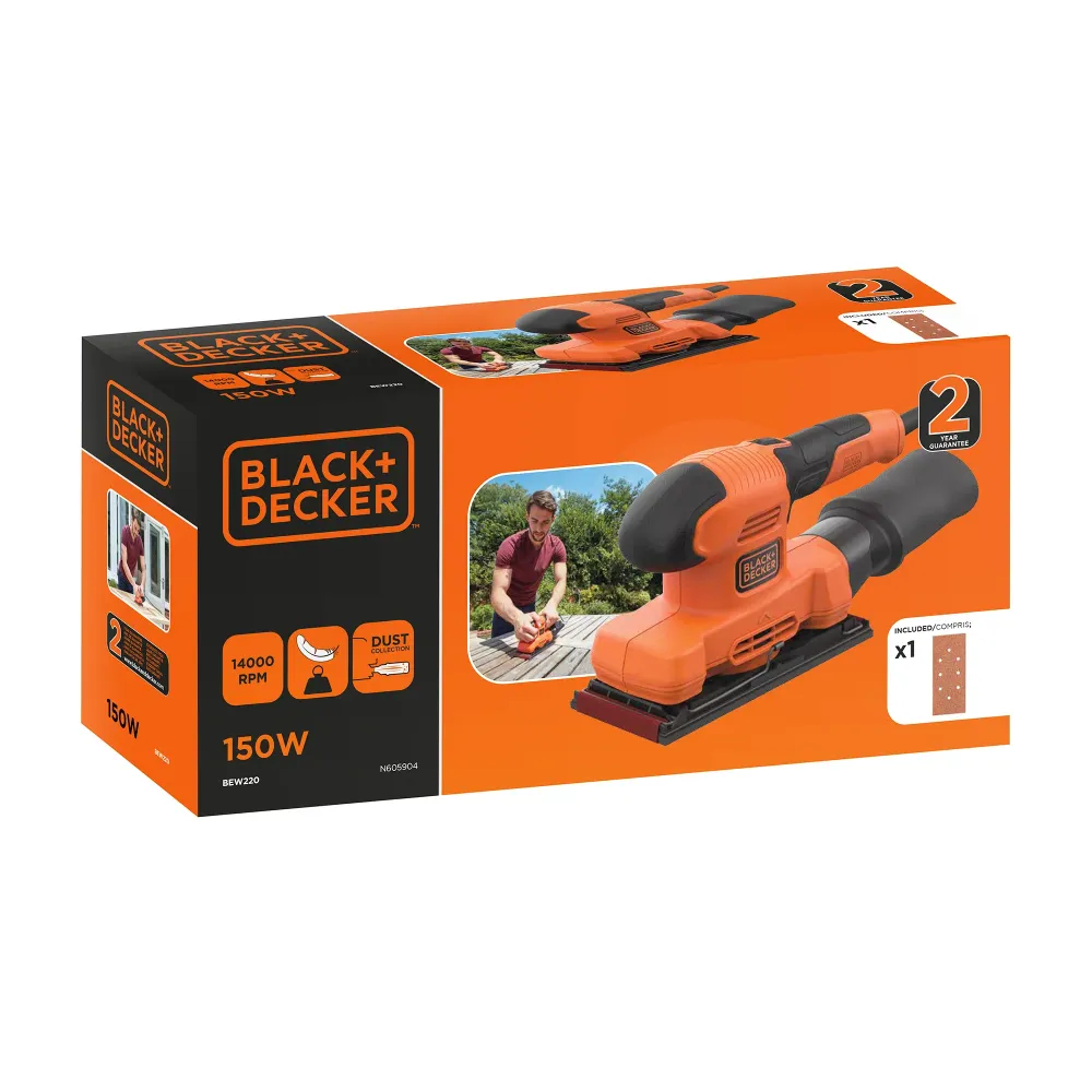 Black+Decker BEW220-QS 150W orbitalslip