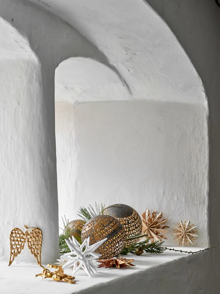 Bloomingville Angelie Ornament, Guld, Aluminium
