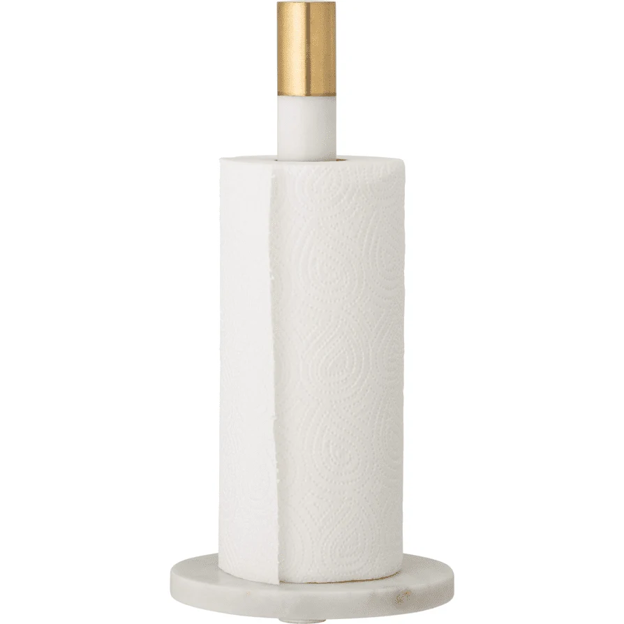 Bloomingville Emira Kökspappersställ Vit Marmor ⌀15 cm
