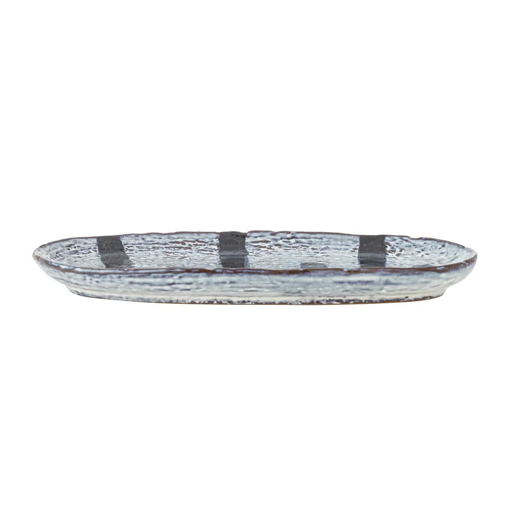 Bloomingville Ever Plate, Svart, Stengods