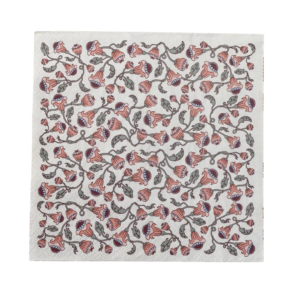 Bloomingville Fazila Servett, Ros, FSC® Mix, Papper