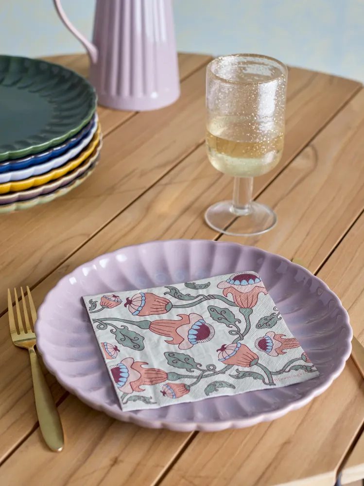 Bloomingville Fazila Servett, Ros, FSC® Mix, Papper