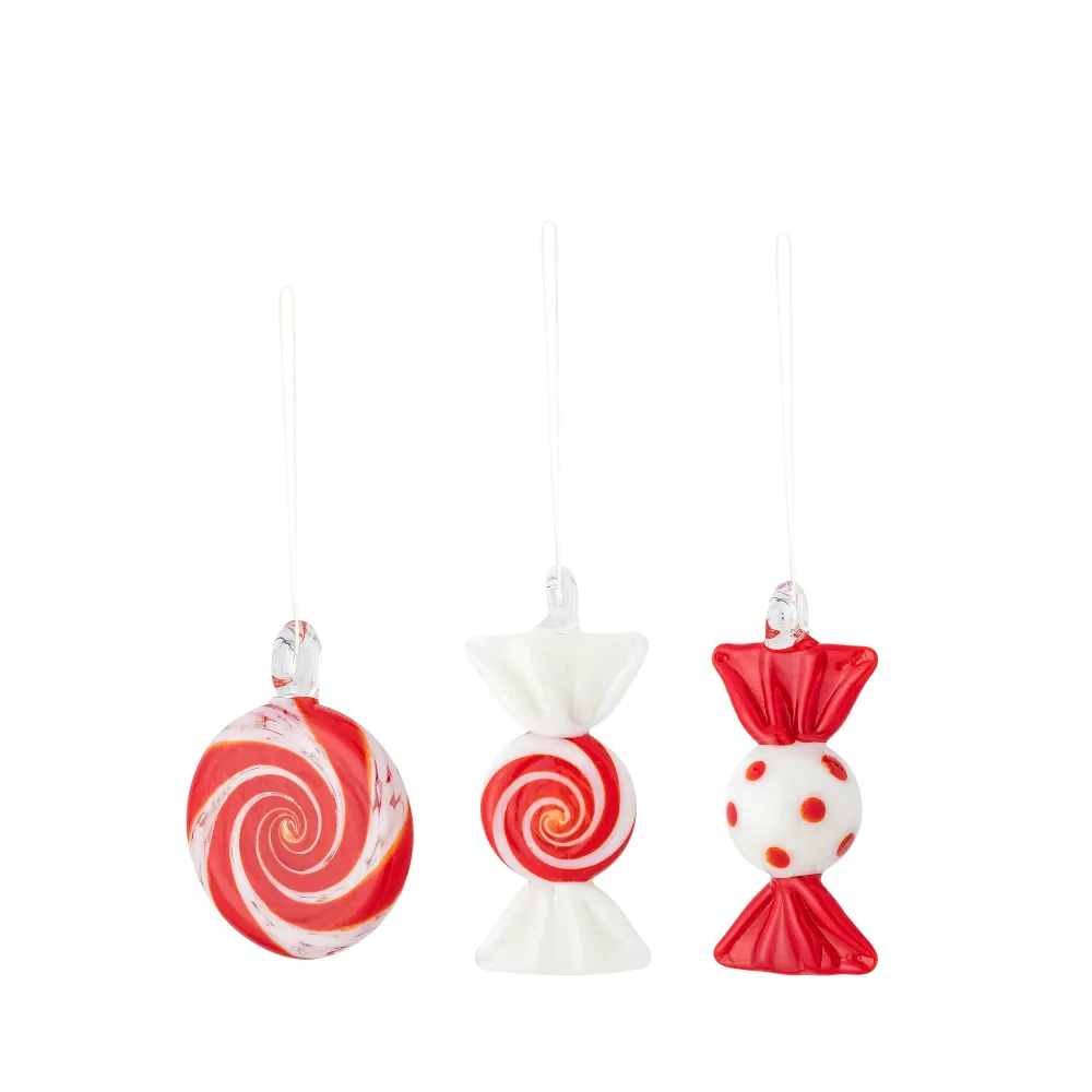 Bloomingville Festive Ornament, Röd, Glas