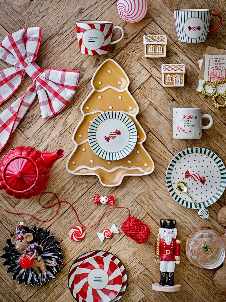 Bloomingville Festive Ornament, Röd, Glas