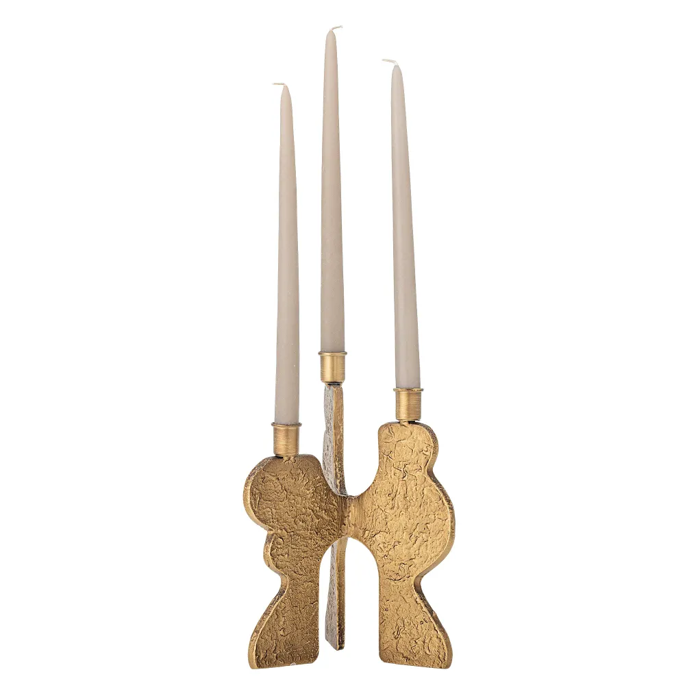 Bloomingville Lux Ljusstake, Guld, Metall