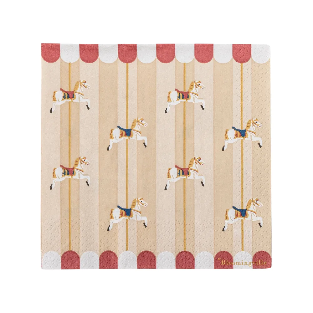 Bloomingville Merry-go-round Servett, Flerfärgad, FSC®Mix, Papper