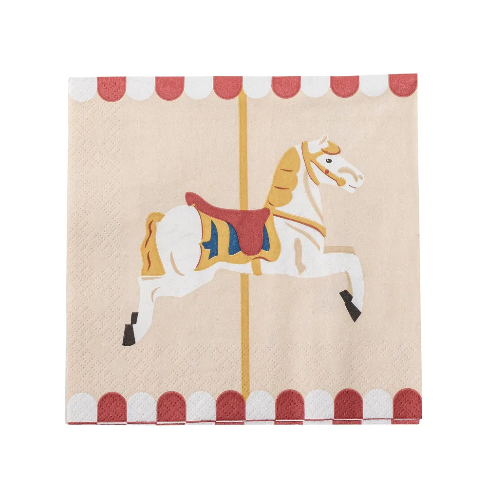 Bloomingville Merry-go-round Servett, Flerfärgad, FSC®Mix, Papper