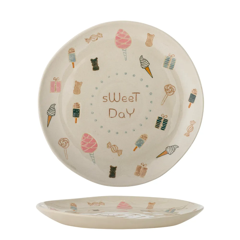 Bloomingville Mini Sweets Plate, Multi, Stengods