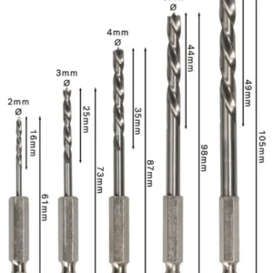 BORRSATS TRÄBORR 2-6MM BITSFÄSTE