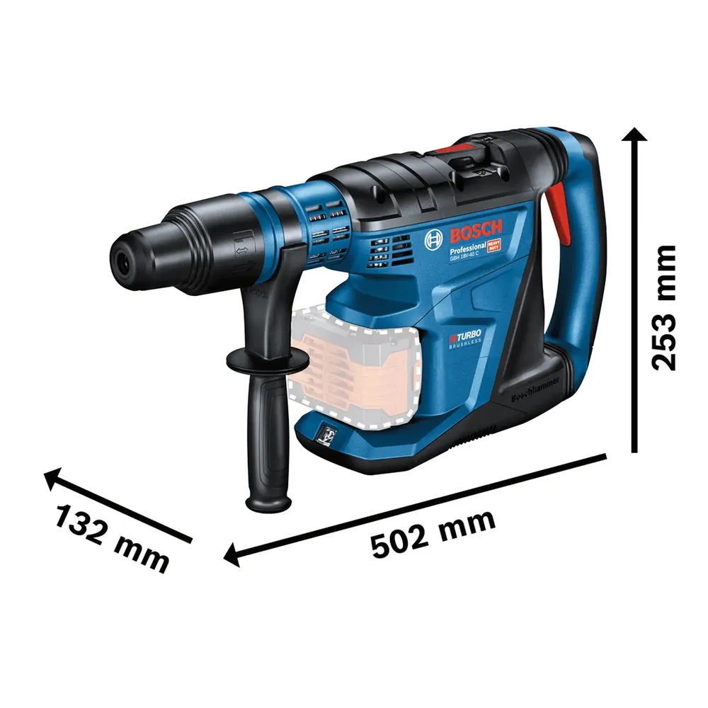 Bosch GBH 18V-40 C PRO 18V 8Ah Borrhammare
