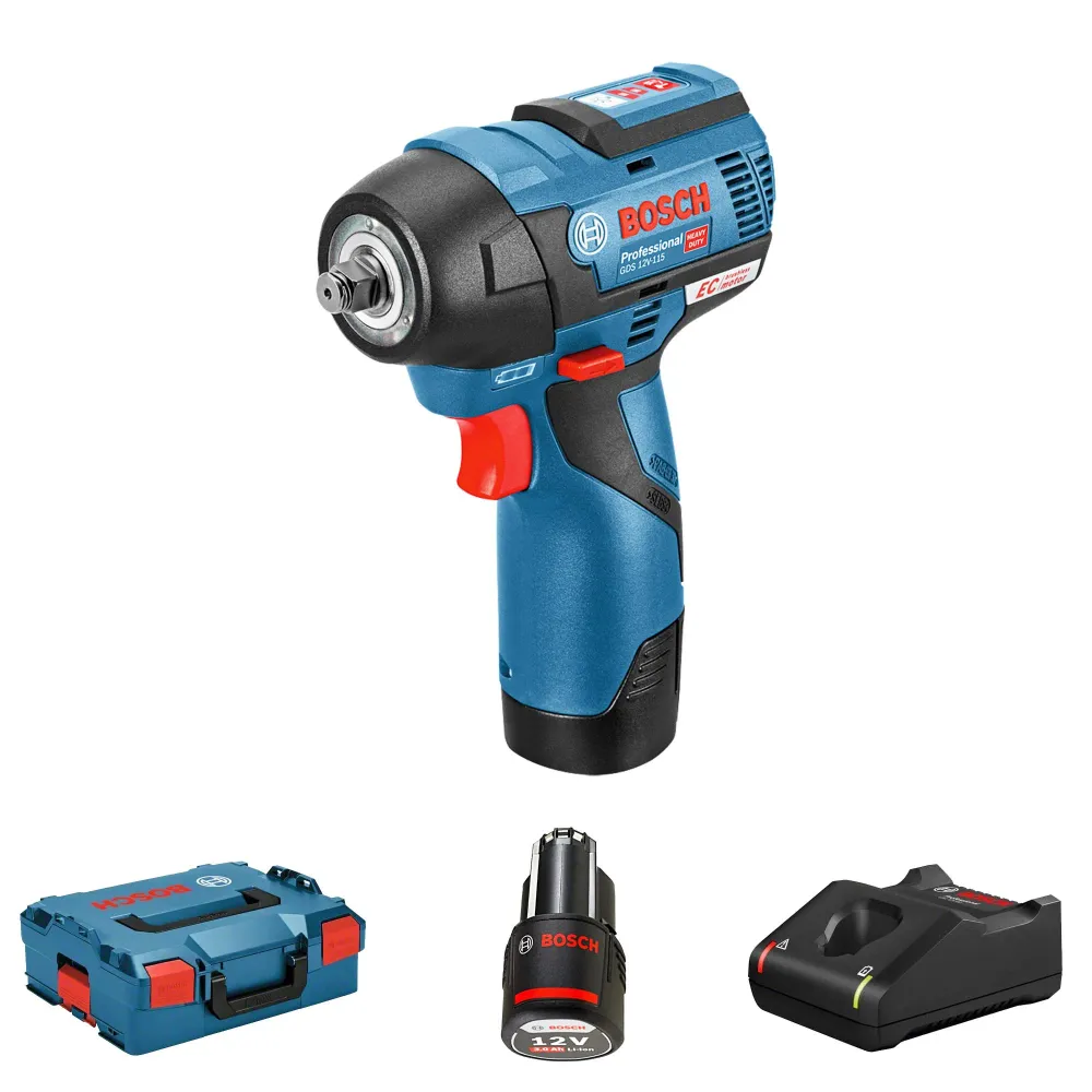 Bosch GDS 12V-115 3Ah slagskruvmejsel