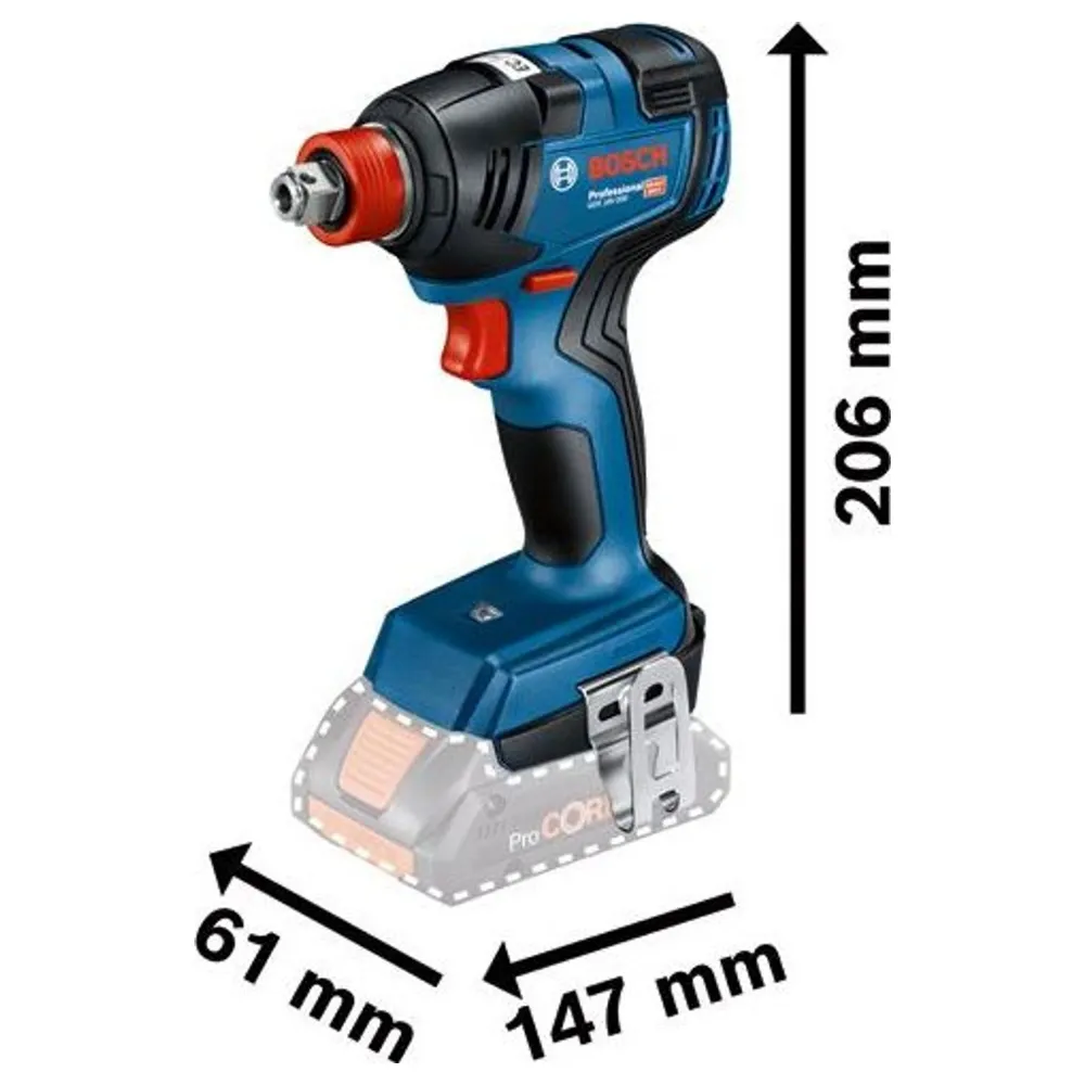 Bosch GDX 18V-200 PRO 18V 4Ah slagskruvmejsel