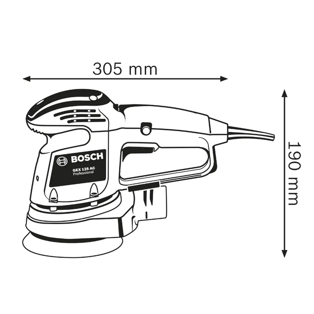 Bosch GEX 34-125 PRO 340W Random Orbital Sander