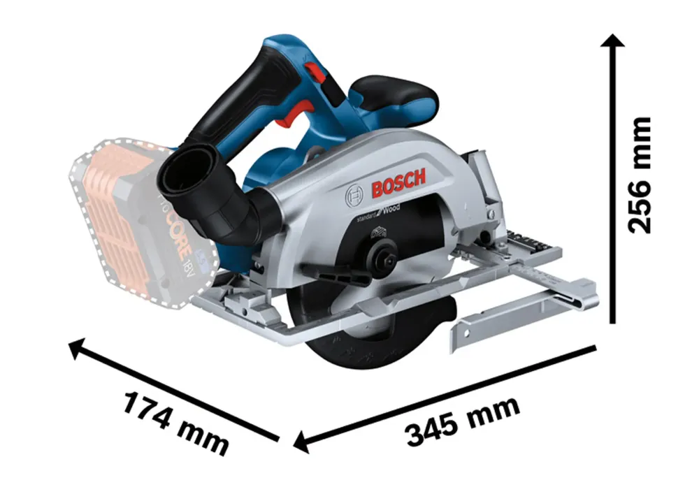 BOSCH GKS 18V-57-2 CIRKELSÅG