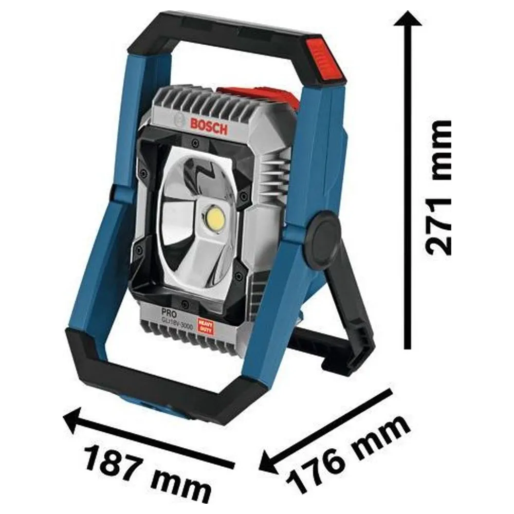 Bosch GLI18V-3000 PRO 18V Byggarbetsplatsbelysning