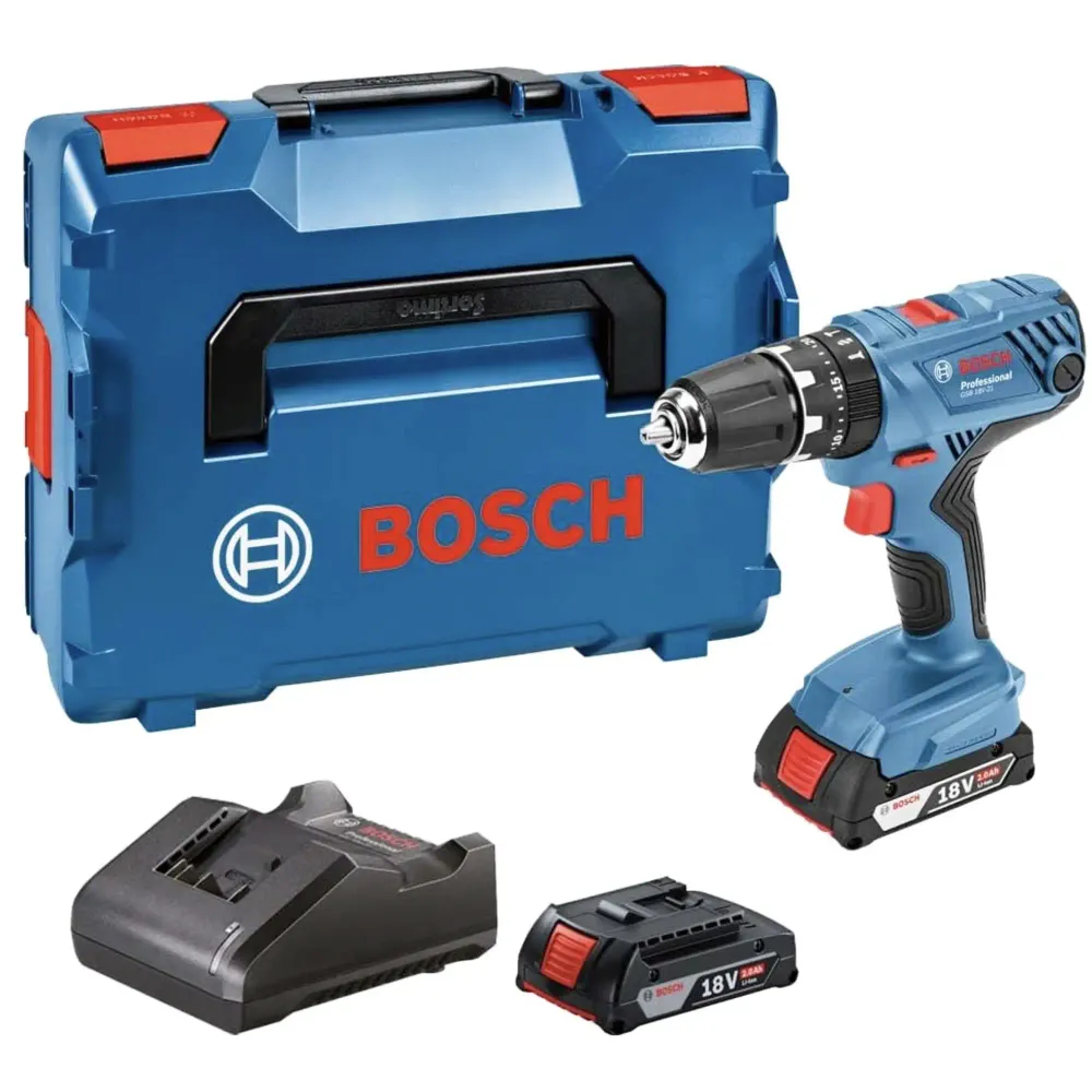 Bosch GSB 18V-21 2Ah Batteridriven borrskruvdragare