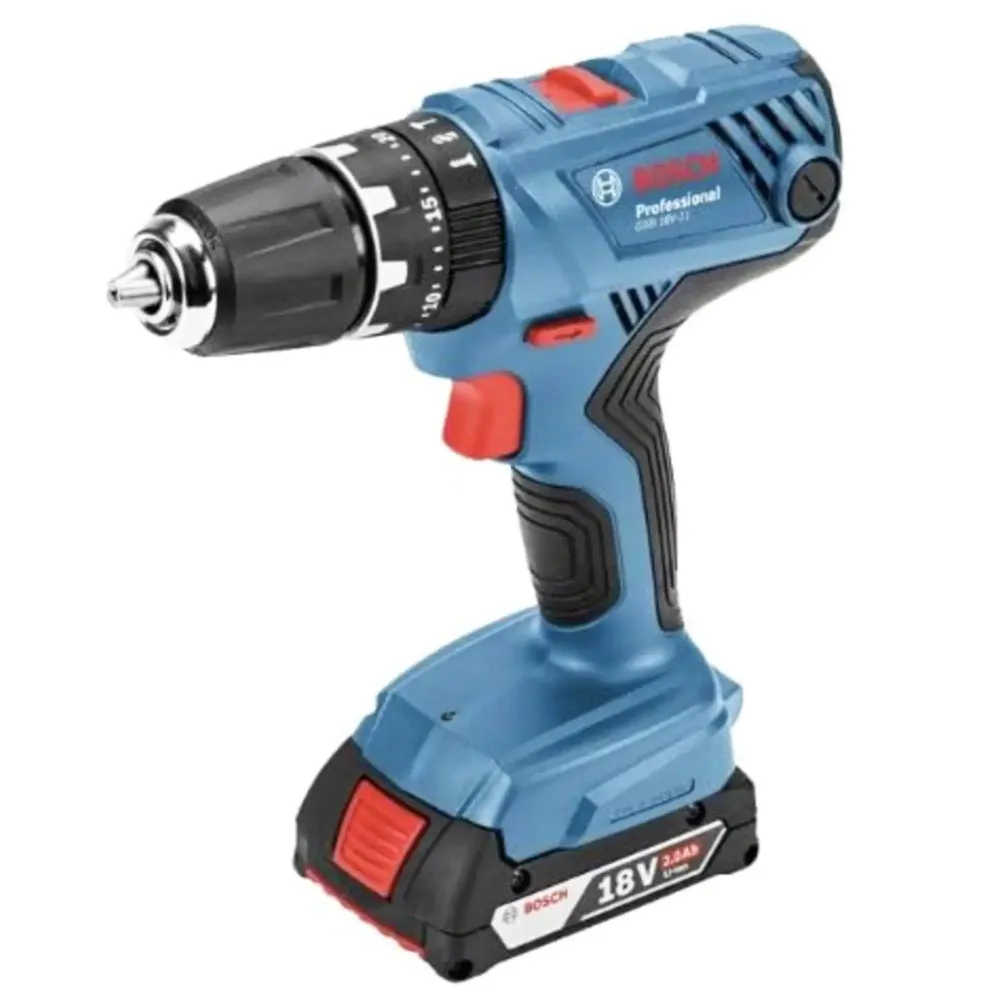 Bosch GSB 18V-21 2Ah Batteridriven borrskruvdragare