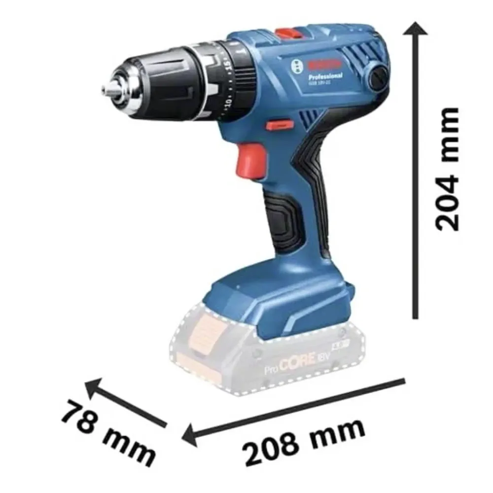 Bosch GSB 18V-21 2Ah Batteridriven borrskruvdragare