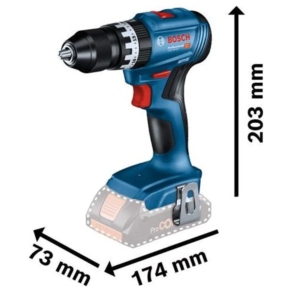 Bosch GSB 18V-45 PRO 18V Batteridriven borrskruvdragare
